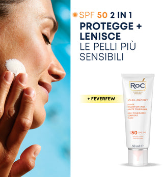 SOLEIL PROTECT Fluido Viso Comfort Alta Tollerabilità SPF50+