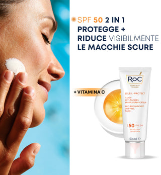 SOLEIL PROTECT Fluido Viso Uniformante Anti Macchie SPF50+