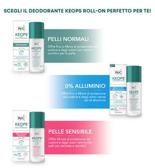 KEOPS® DEODORANTE ROLL-ON 0% SALI DI ALLUMINIO