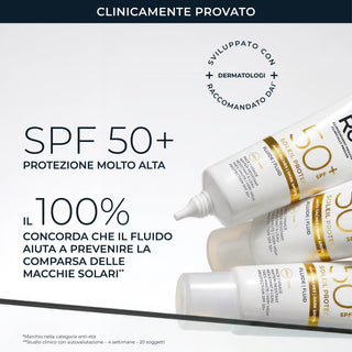 SOLEIL PROTECT Fluido Solare Viso SPF 50 Antimacchie Brune